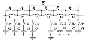 圖7  SSB天調電容、電感網(wǎng)絡