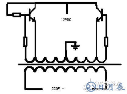 用三個(gè)元件做的逆變器
