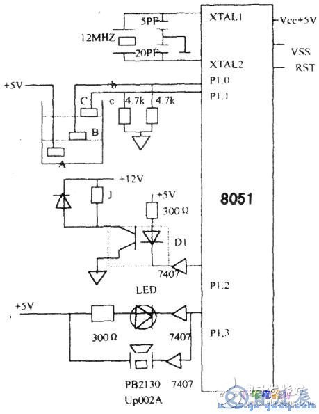 8051單片機供水系統(tǒng)水位控制的硬件電路設(shè)計